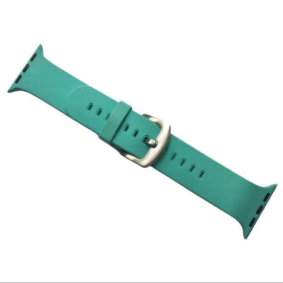 5/$20 NEW Mint Green Silicone Band Buckle Apple Watch 38/40/41mm S/M - Picture 2 of 9